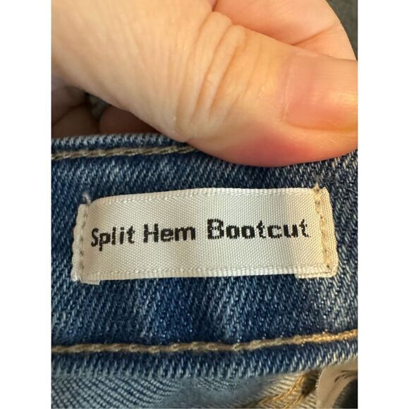 Anne Klein Womens Split Hem Bootcut Jeans Size 10 - Picture 5 of 6